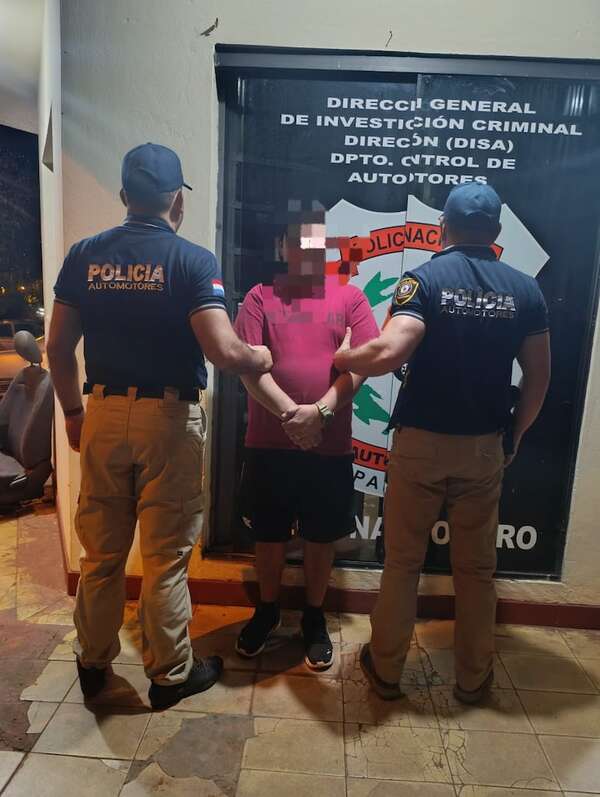 Detienen a sospechoso de integrar banda de robacoches en Mariano Roque Alonso   - Policiales - ABC Color