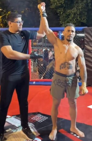 El Pitbull Armoa fue el ganador de la lucha estelar del "Figthers Cage II"