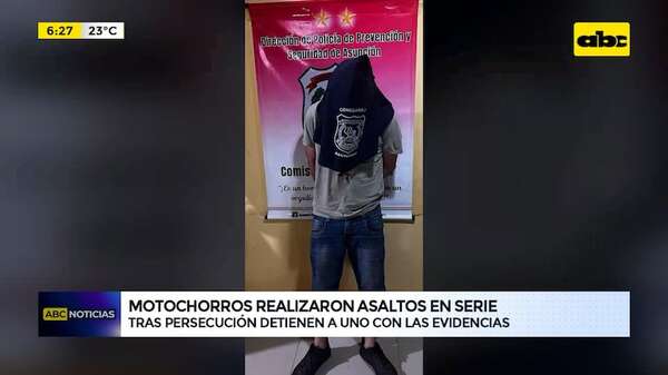 Video: Detienen a Motochorros tras persecución - ABC Noticias - ABC Color