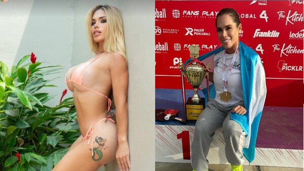 Gaby del Campo colgó la tanga y ahora es una campeona mundial de aipo Pickleball