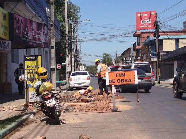 A pocos días de la festividad mariana, continúan las obras de alcantarillado y planta de tratamiento en Caacupé - Nacionales - ABC Color