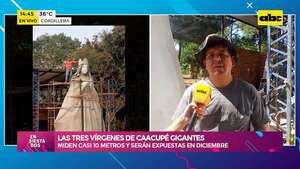 Las tres vírgenes de Caacupé gigantes: miden alrededor de 10 metros y serán expuestas en diciembre - Ensiestados - ABC Color