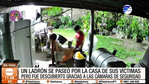 Ladrón se paseó por la casa de sus víctimas