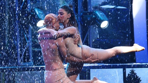 Natty Balbuena presentó su baile de la lluvia y Calderini le dio 1