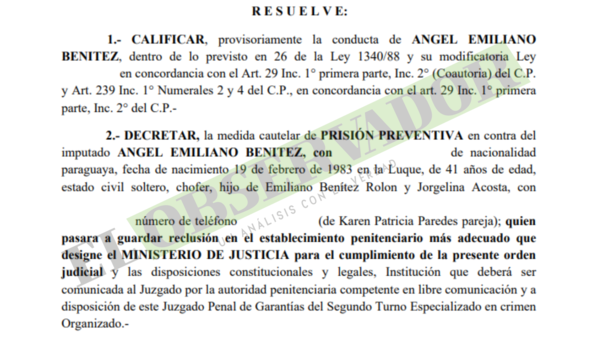 Chofer podría sustraerse del proceso por mecargarga de cocaína y se ordena prisión