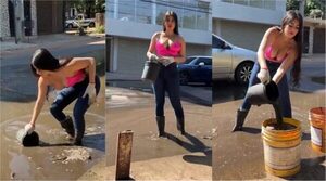 [VIDEO] ¡Laurys Dyva con su lalada sensual consiguió arreglar su calle!