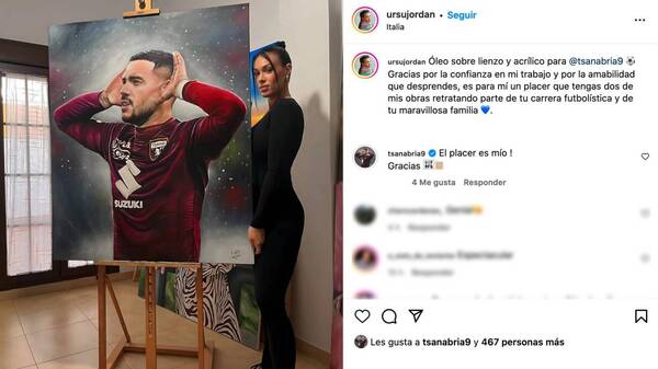 El ídolo contra la “Vinotinto” quedó “inmortalizado” en una obra de arte