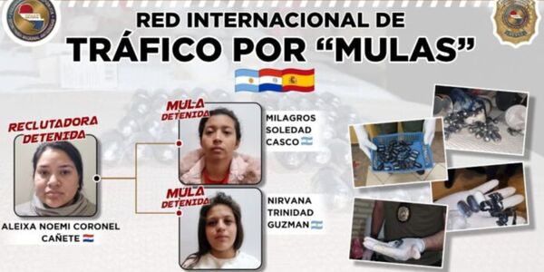 EN OPERATIVO INTERNACIONAL CAPTURAN A “MULAS” ARGENTINAS QUE PRETENDÍAN LLEVAR COCAÍNA A ESPAÑA - Itapúa Noticias