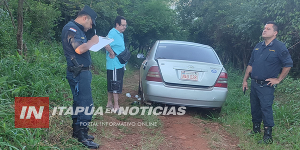RECUPERAN VEHÍCULO HURTADO EN ENCARNACIÓN: APARENTEMENTE FUE ABANDONADO - Itapúa Noticias