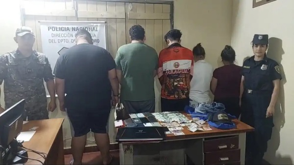 Cinco detenidos tras incautación de objetos robados en San Pedro