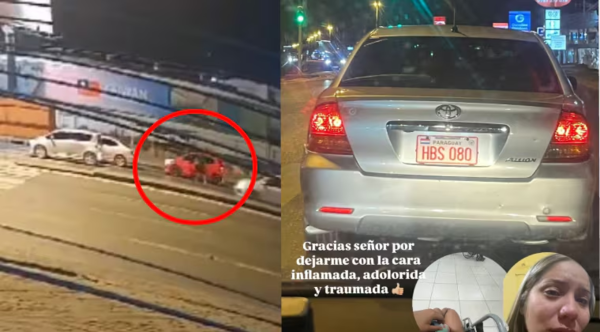 “Tuqueó” por accidente otro vehículo y acabó siendo golpeada: joven denuncia agresión