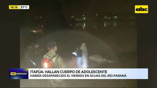 Itapúa: hallan cuerpo de adolescente desaparecido en el río Paraná - ABC Noticias - ABC Color