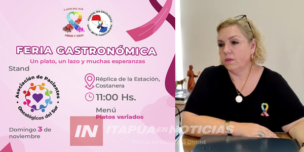 SE REALIZARÁ UNA GRAN FERIA GASTRONÓMICA A BENEFICIO DE LA FUNDACIÓN LAZOS DEL SUR - Itapúa Noticias