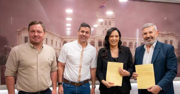 La Nación / Concretan firma para construir asfaltado Puerto Paredón-ruta PY06