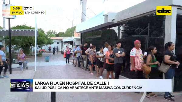 Hospitales se encuentran abarrotados de pacientes y con falta de medicamentos - ABC Noticias - ABC Color