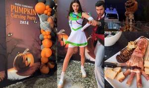 De “bruja” no tiene nada: Nadia llevó Halloween “hasta el infinito y más allá” con una feroz farra