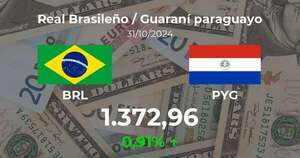 Real Brasileño / Guaraní paraguayo en Paraguay hoy: precio del 31 de octubre - Cotizaciones - ABC Color