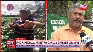 FNC repudia al ministro Carlos Giménez y lo califican de "autoritario"