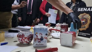 Intentó enviar regalos navideños con cocaína a Francia y fue detenido en el Silvio Pettirossi