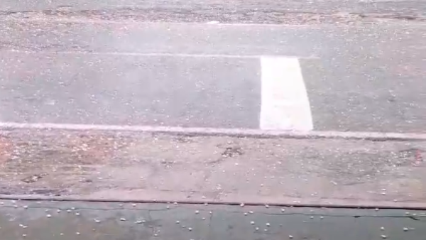 Ciudadanos reportan caída de granizos en dos zonas de Caaguazú