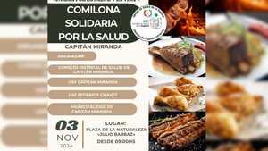 Gran Comilona Solidaria por la Salud en Capitán Miranda será este domingo