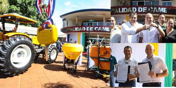 MUNICIPALIDAD DE CAMBYRETÁ RECIBIÓ TRACTOR E IMPLEMENTOS POR PARTE DEL GOBIERNO NACIONAL - Itapúa Noticias