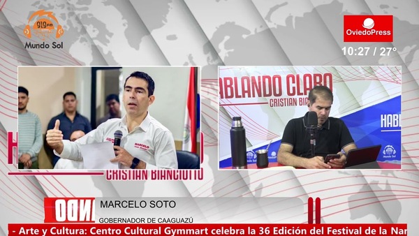 Gobernador de Caaguazú a diputado: Exija pruebas sobre presunta corrupción
