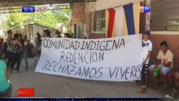 Indígenas repudian víveres proveniente de secuestradores