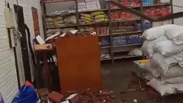 Temporal causó destrozos en Boquerón - 1000 Noticias