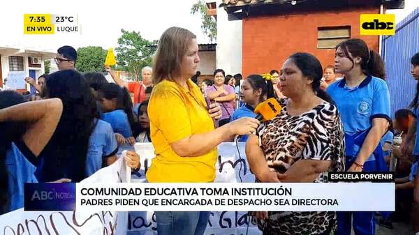 Luque: toman escuela y exigen que directora sea confirmada - ABC Noticias - ABC Color