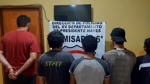 Policía captura a integrantes de una banda por asalto a una gasolinera en Presidente Hayes