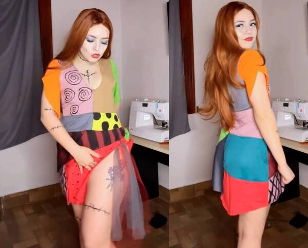 “Volvió” la “Oniichan” de antes, ¡uwu!: agarró la máquina de coser y armó un sexy disfraz