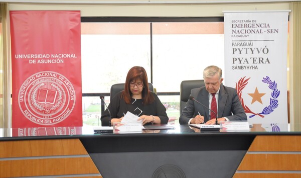 Para prever riesgos de desastres, SEN formalizó cooperación con la Universidad Nacional de Asunción - .::Agencia IP::.