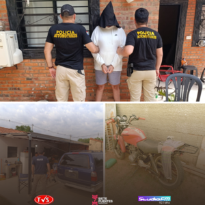 Detienen a un hombre y recuperan vehículo robado en allanamiento en Mariano Roque Alonso - TVS