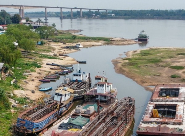 Bajante histórica: Río Paraguay desciende 13 cm en cinco días consecutivos