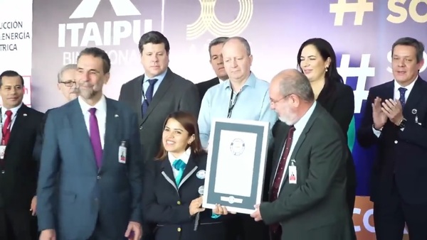 Itaipú Binacional es oficialmente asombroso, según el Guinnes World Record - .::Agencia IP::.