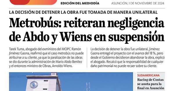 La Nación / LN PM: edición del 1 de noviembre