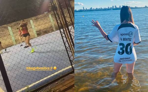 [VIDEO] Oky nio el amor: la “poli” se mandó unos golazos y se los dedicó a su amado pelotero de la “O”
