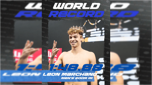 Léon Marchand pulveriza récord mundial de Ryan Lochte