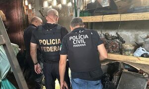 Policías brasileños lanzan operativo contra banda de robo de vehículos en la frontera