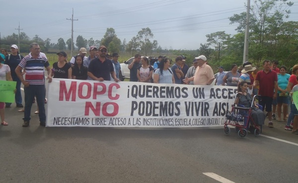 MOPC se hace indiferente a los reclamos de los sanjosianos - Noticiero Paraguay