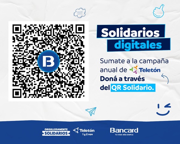 QR solidario de Bancard y otros medios de pago digitales para la Teletón 2024: ¡así puedes donar! - San Lorenzo Hoy