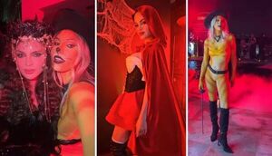 [GALERÍA] ¡Nadia Ferreira farreó con Natti Natasha y Manuel Turizo en el día de brujas!
