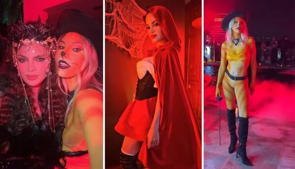 [GALERÍA] ¡Nadia Ferreira farreó con Natti Natasha y Manuel Turizo en el día de brujas!