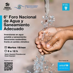 Próximo Foro Nacional de Agua y Saneamiento Adecuado será en noviembre - 1000 Noticias