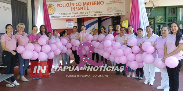 EL POLICLÍNICO MATERNO INFANTIL DE HOHENAU CULMINA OCTUBRE CON ACTIVIDADES SOBRE LA PREVENCIÓN DEL CÁNCER DE MAMA - Itapúa Noticias