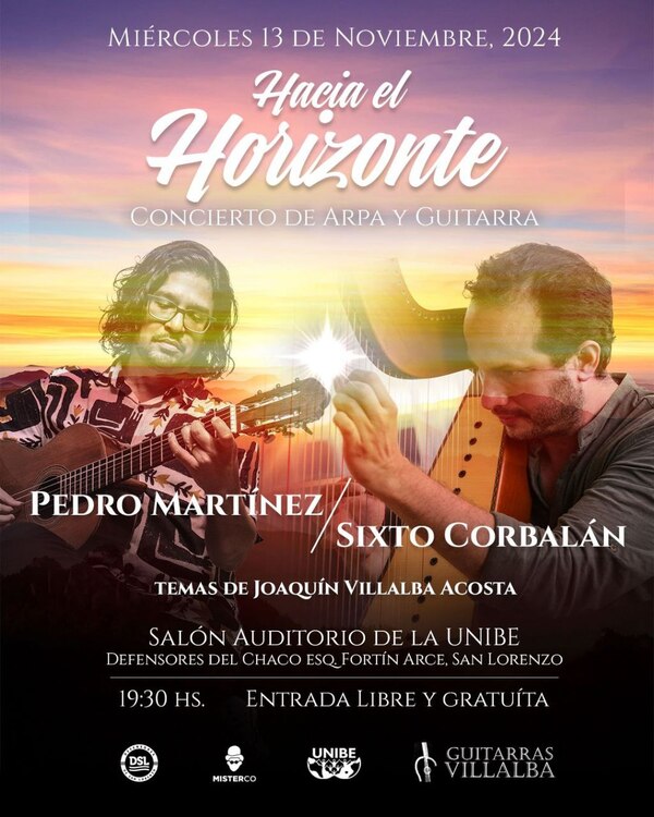 “Hacia el Horizonte”: Concierto de Arpa y Guitarra en San Lorenzo » San Lorenzo PY