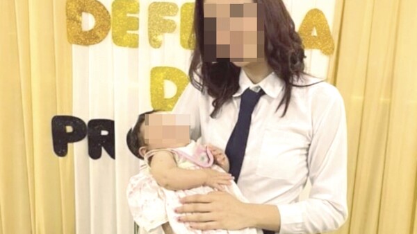 Colegiante llevó su bebé a la defensa de su proyecto