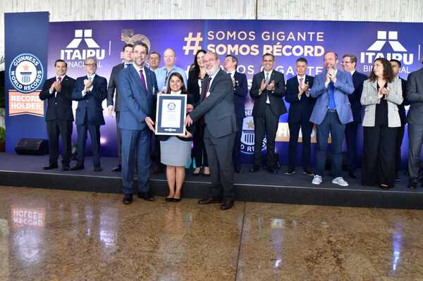 Itaipu Binacional figura en el libro de los récords - .::Agencia IP::.