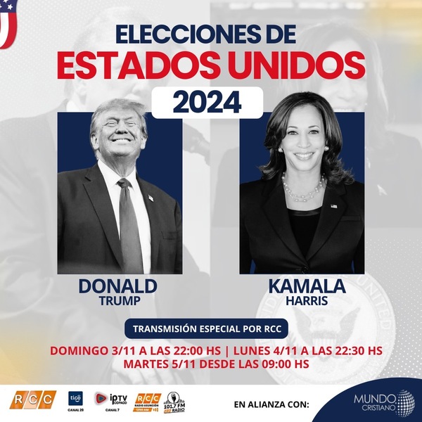 RCC transmitirá en alianza con Mundo Cristiano la cobertura especial de las Elecciones de Estados Unidos 2024